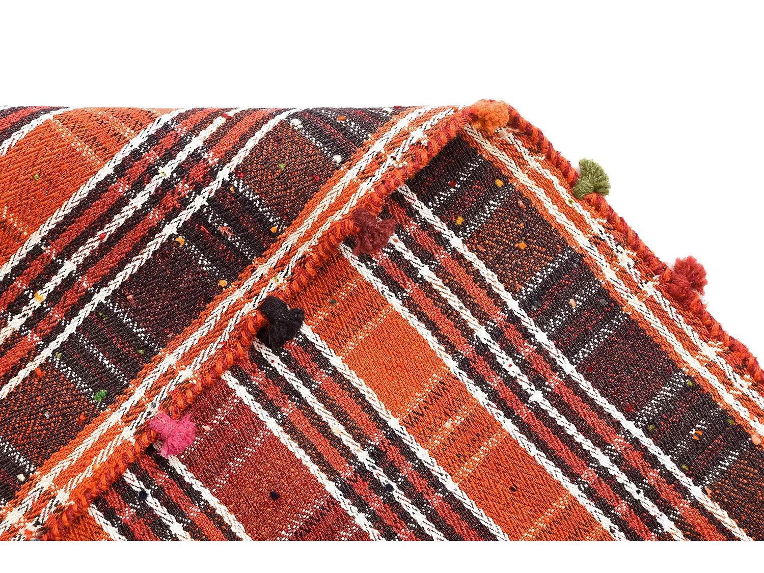 Tapis de laine 150x217 orange Jajim