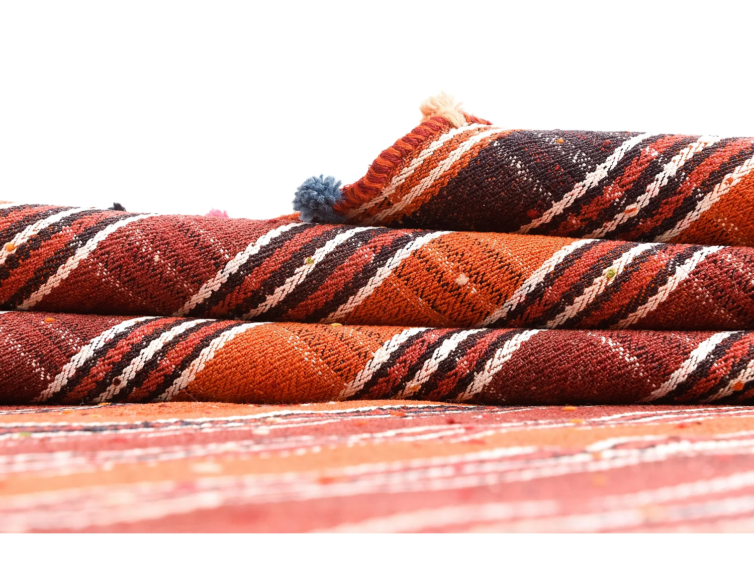 Tapis de laine 150x217 orange Jajim