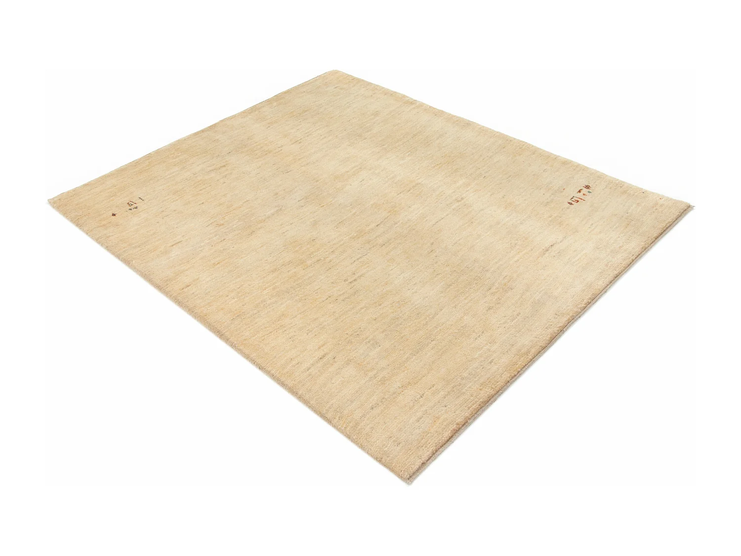 Tapis de laine 156x188 beige Gabbeh Shouli