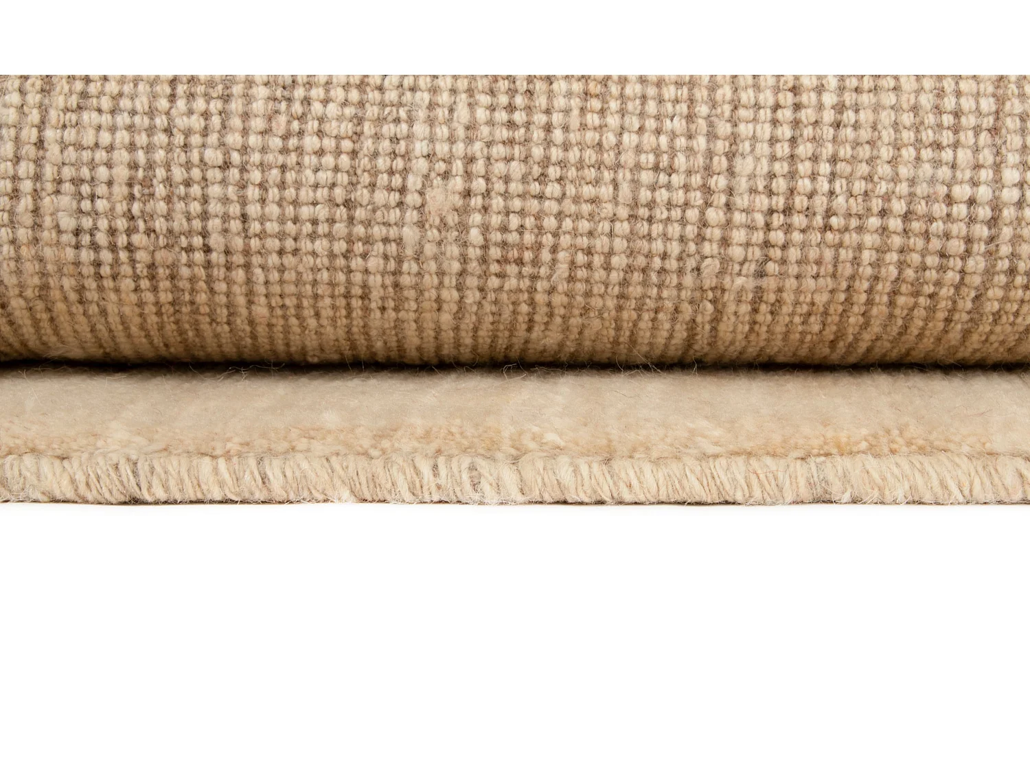 Tapis de laine 156x188 beige Gabbeh Shouli