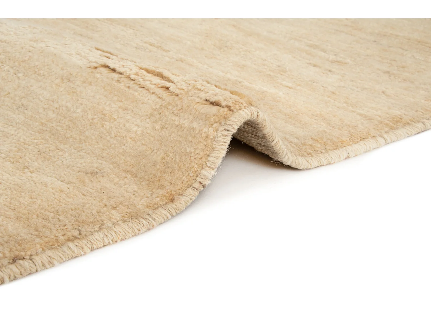 Tapis de laine 156x188 beige Gabbeh Shouli