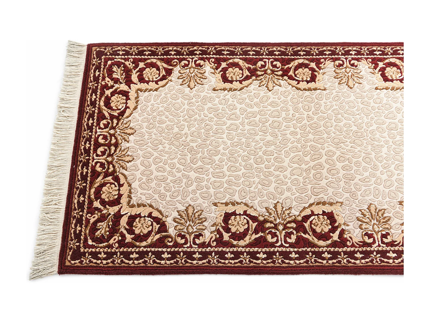 Läufer-Wollteppich 81x302 Rot Darya