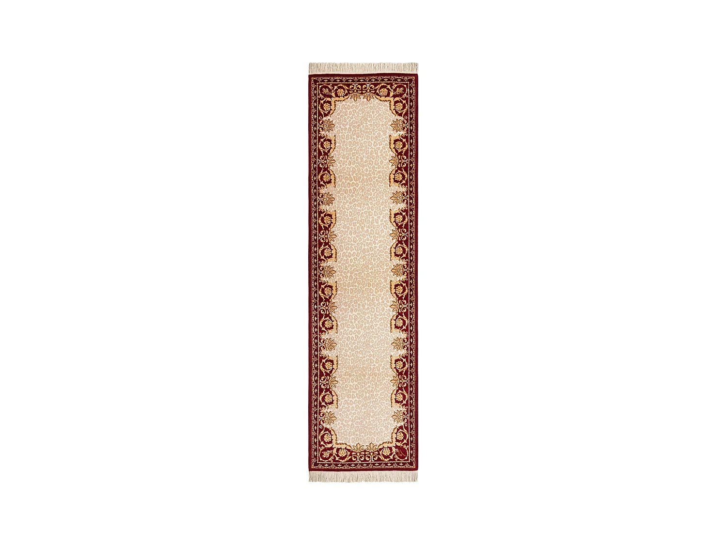 Läufer-Wollteppich 81x302 Rot Darya