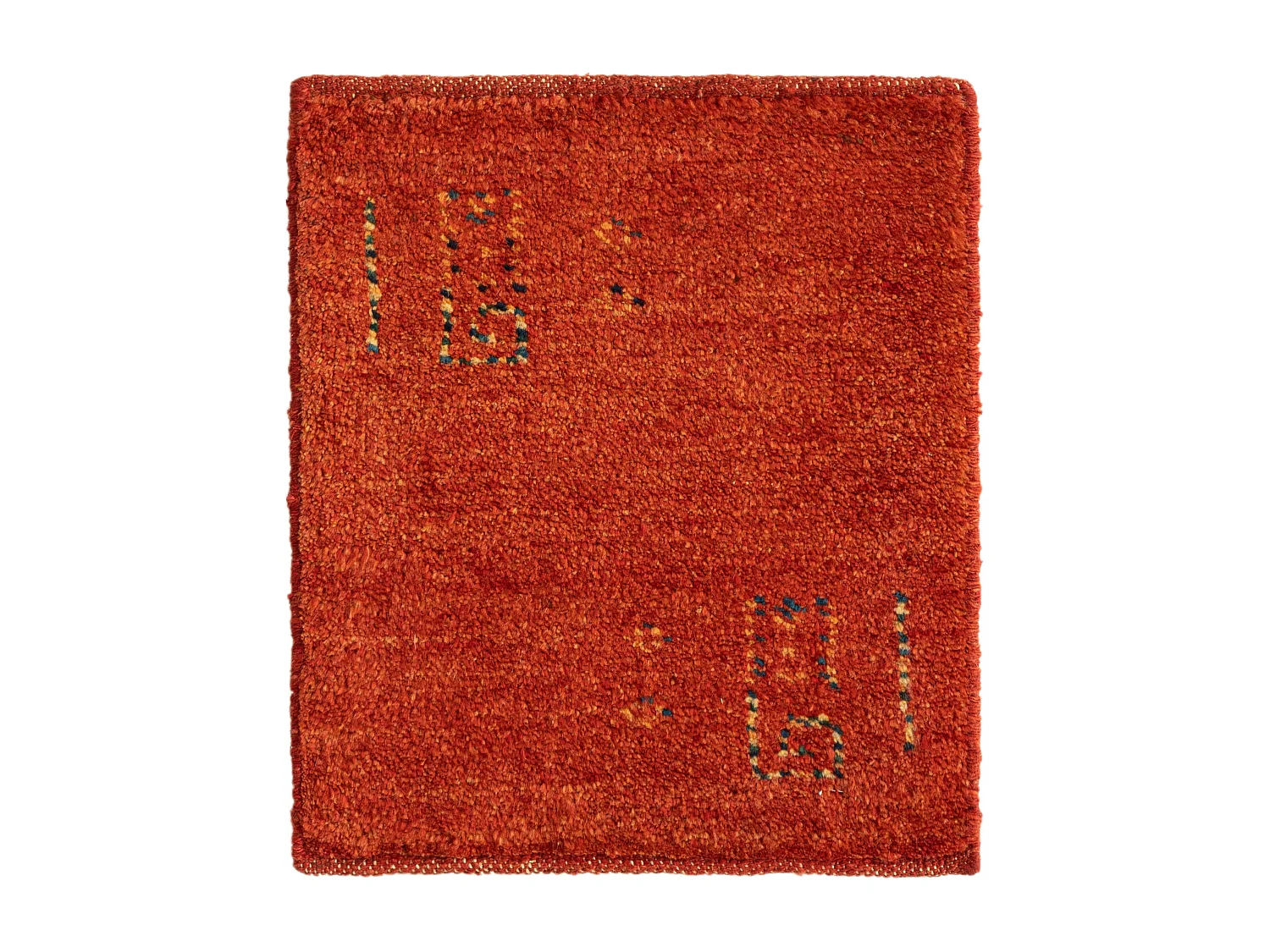 Tapis de laine 45x50 rouge Gabbeh