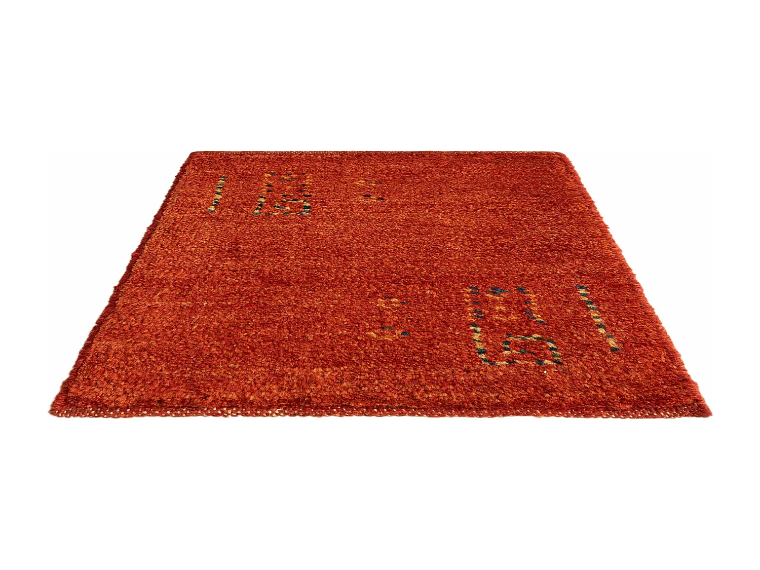 Tapis de laine 45x50 rouge Gabbeh