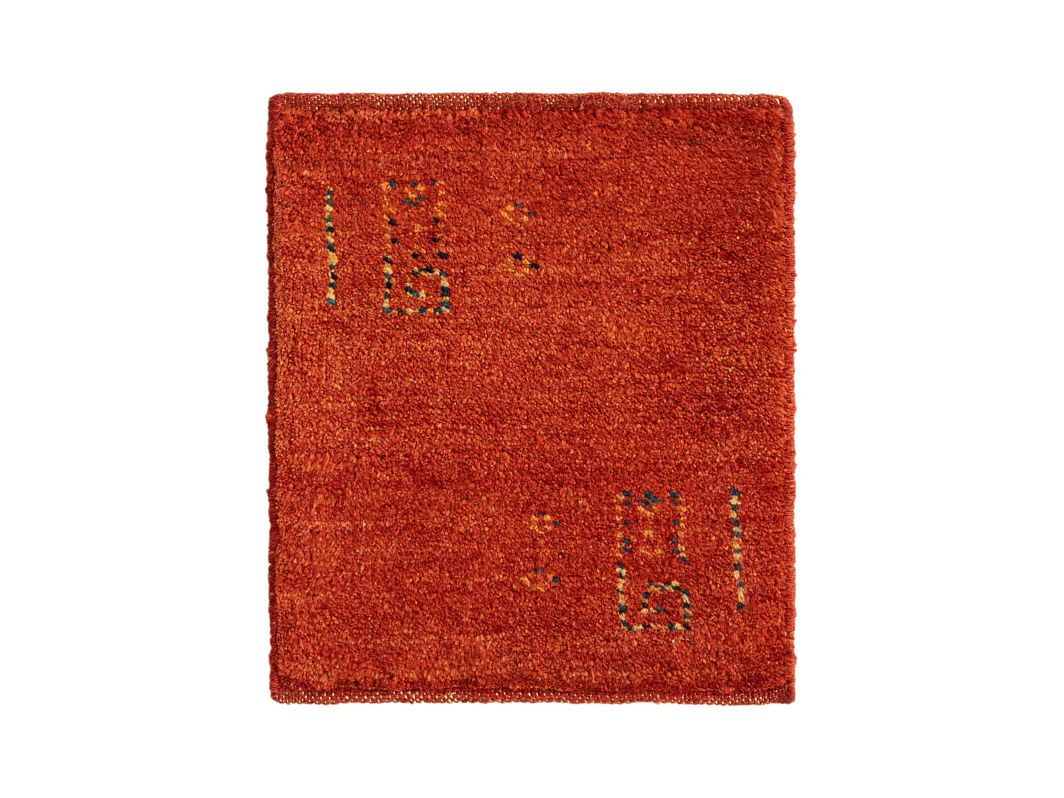 Wollteppich 45x50 Rot Gabbeh