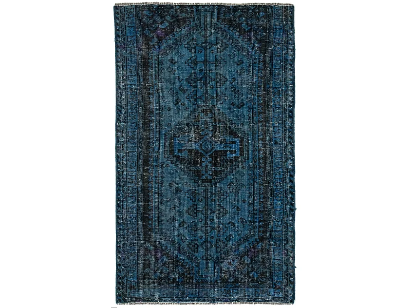 Wollteppich 75x124 Blau Vintage Royal