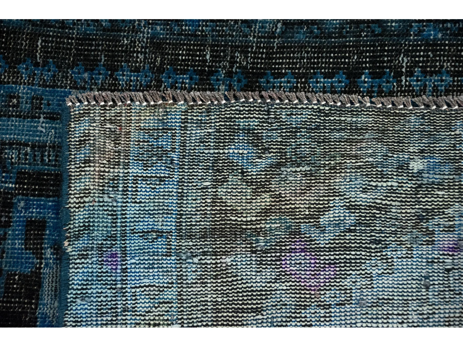 Woltapijt 124x75 Blauw Vintage Royal