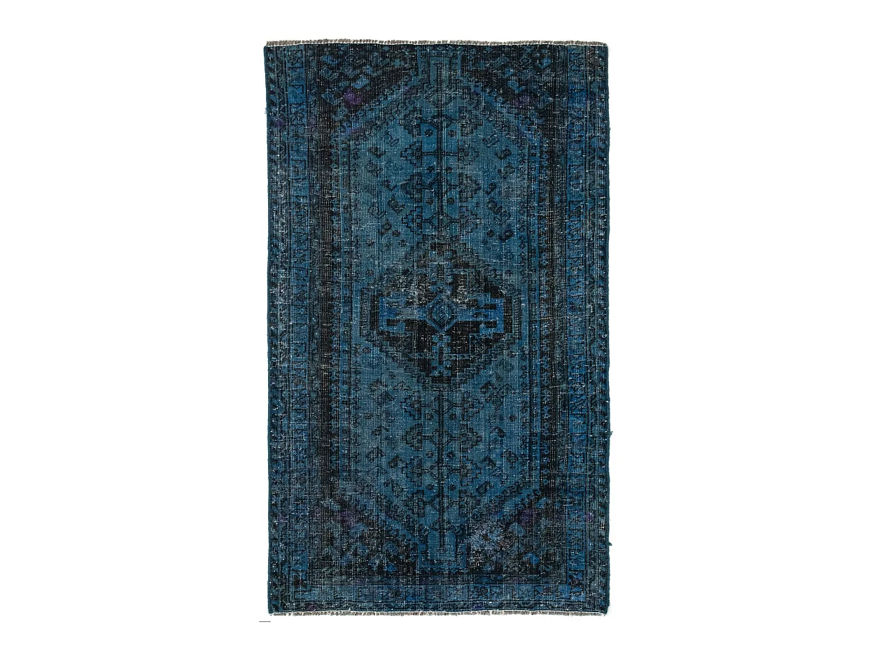 Tapis de laine 75x124 Bleu Vintage Royal