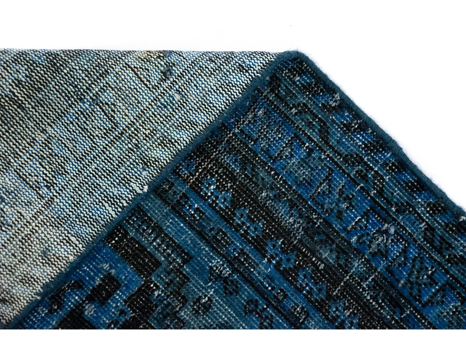 Woltapijt 124x75 Blauw Vintage Royal