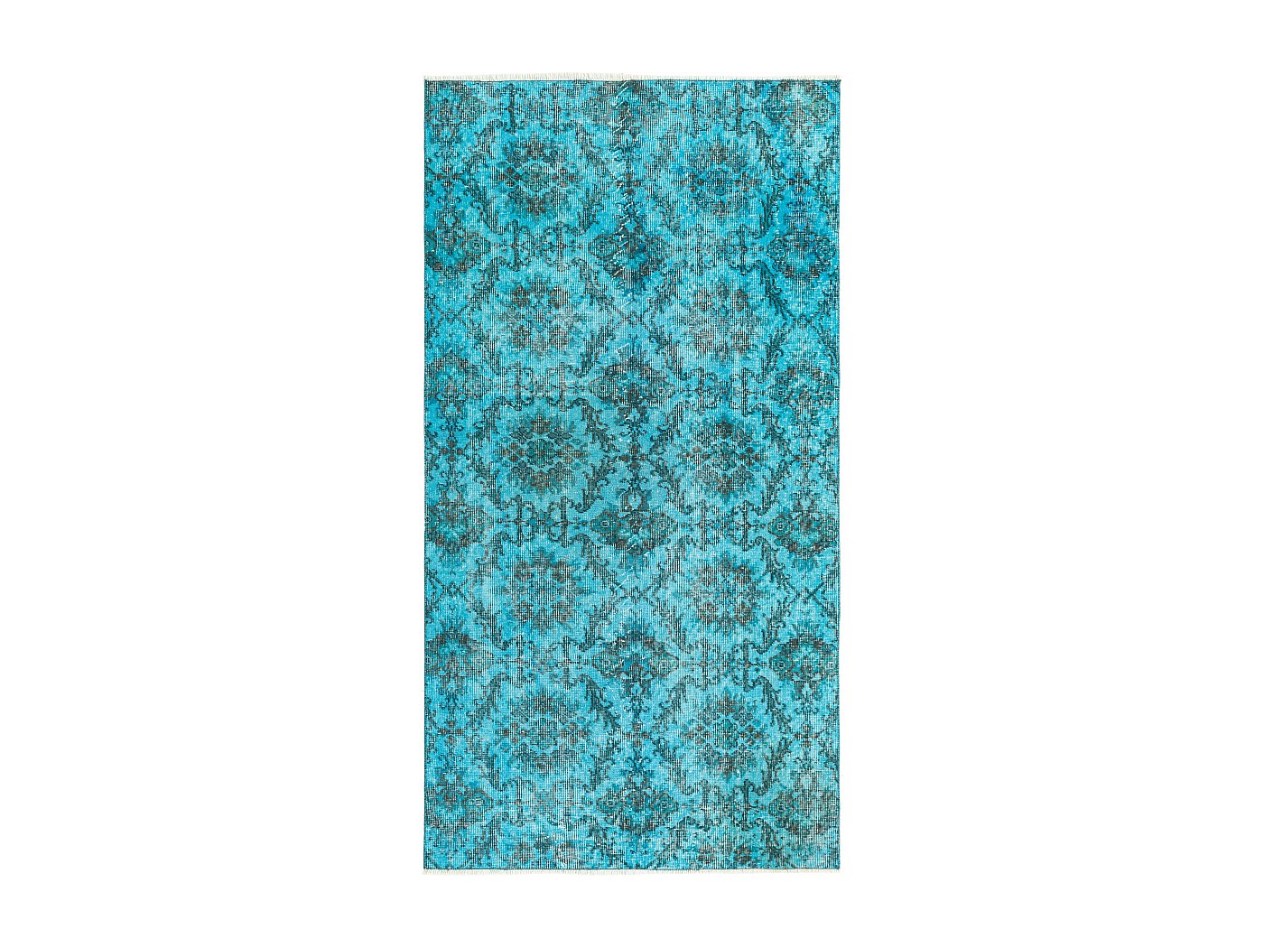 Tapis tribal traditionnel Serapi bleu clair noué à la main, unique en son genre En vente sur