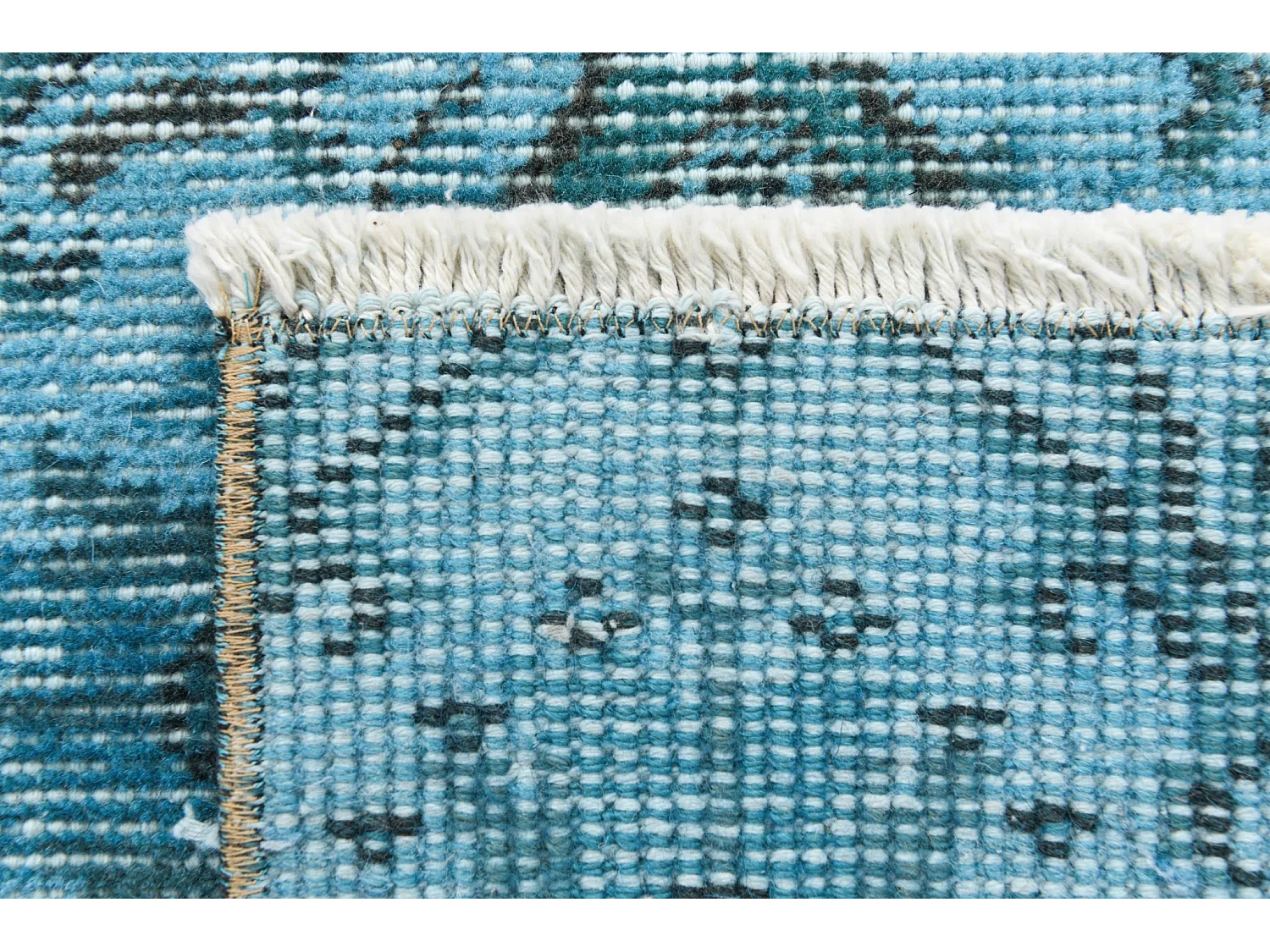Tapis de laine 109x203 turquoise Ultra Vintage