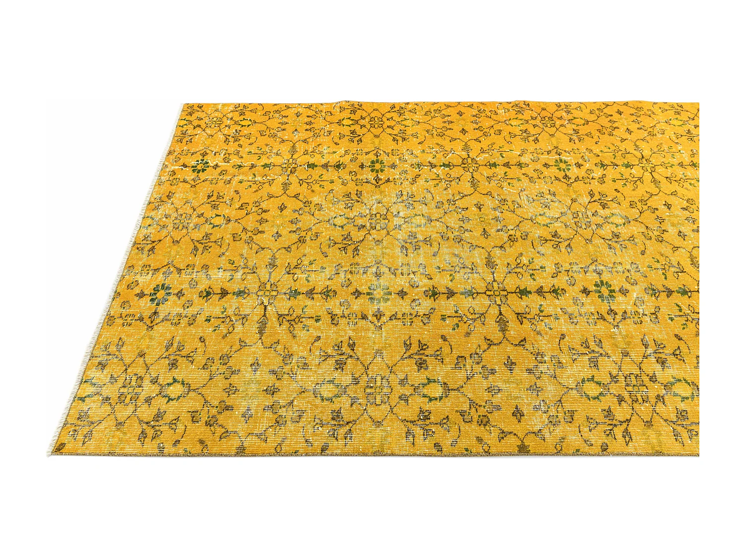 Tappeto in lana 145x264 giallo Ultra Vintage