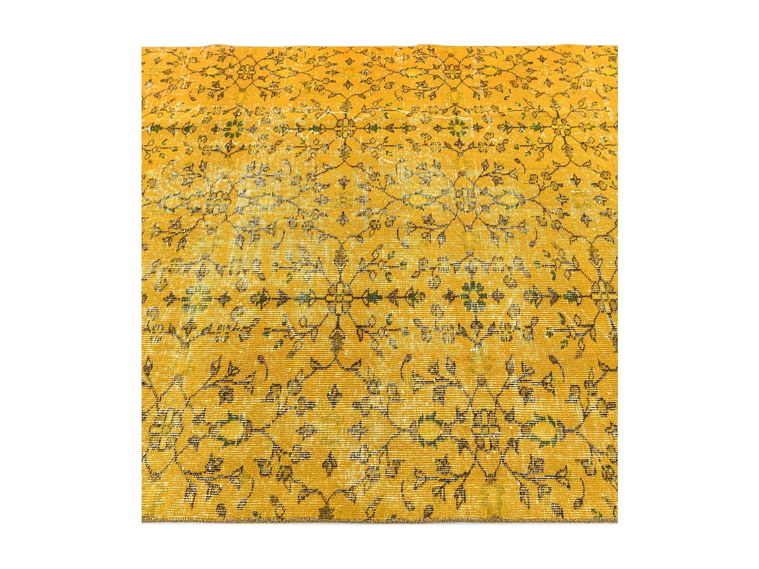 Tappeto in lana 145x264 giallo Ultra Vintage