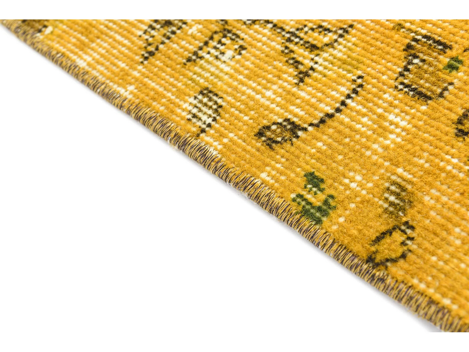 Tappeto in lana 145x264 giallo Ultra Vintage