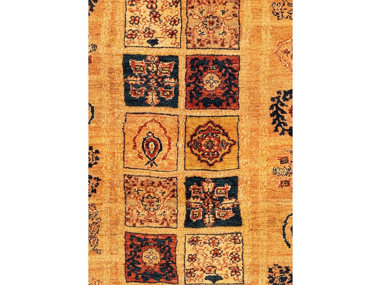 Wollteppich 108x149 Orange Kashkuli