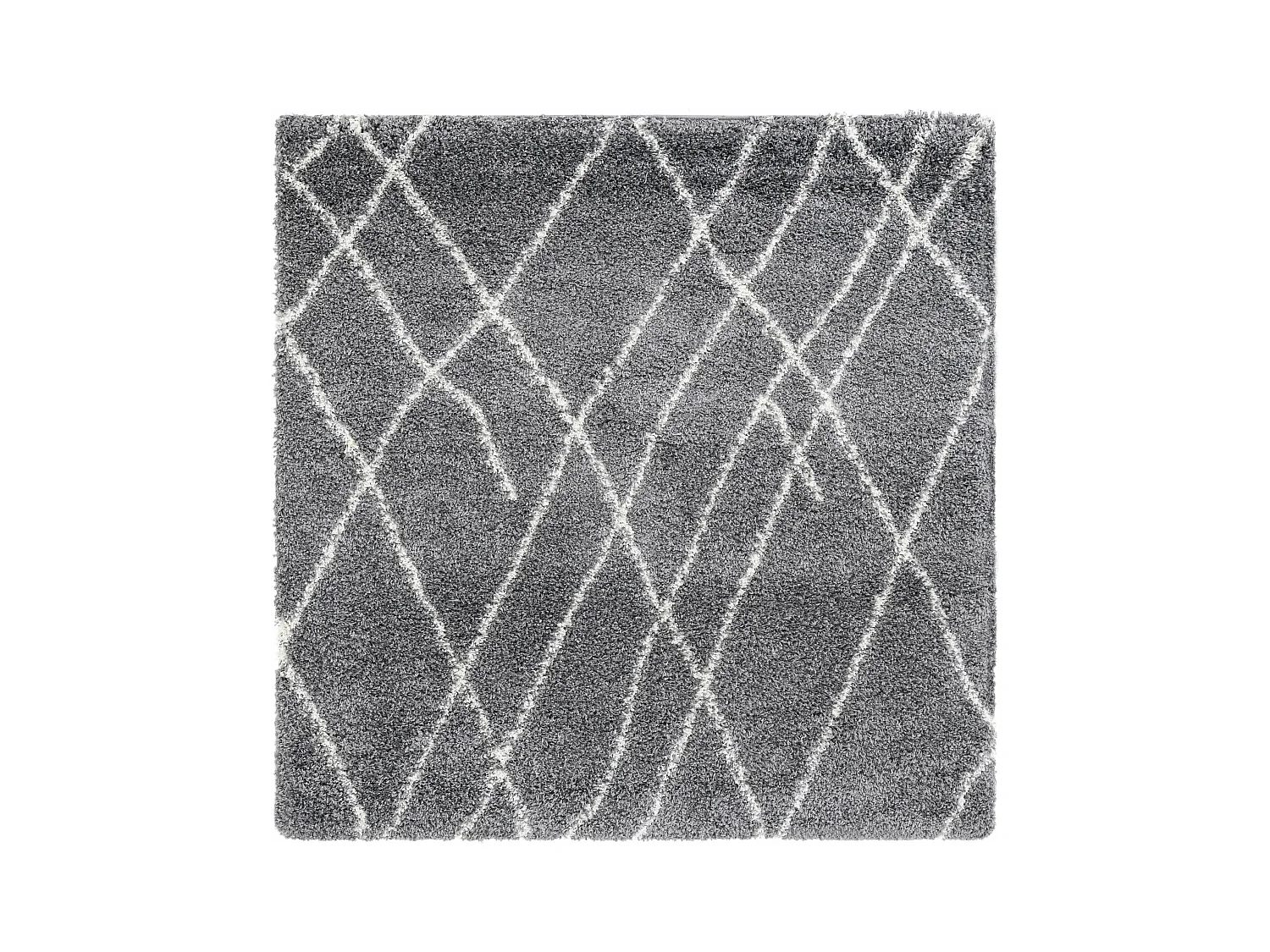 Hoogpolig tapijt 185x185 SteenGrijs Lachen Fence