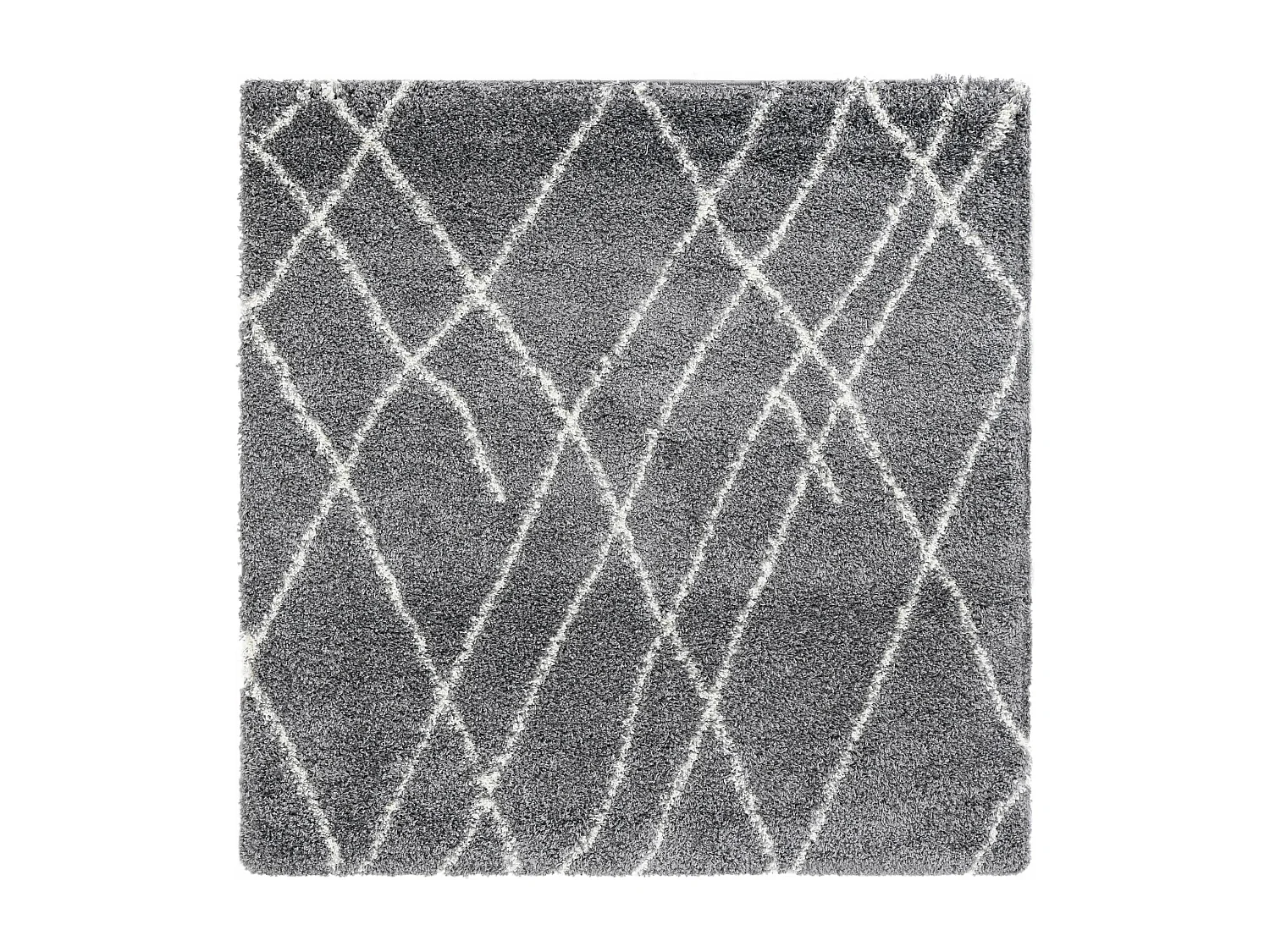 Tappeto shaggy  185x185 grigio pietra Lachen Fence