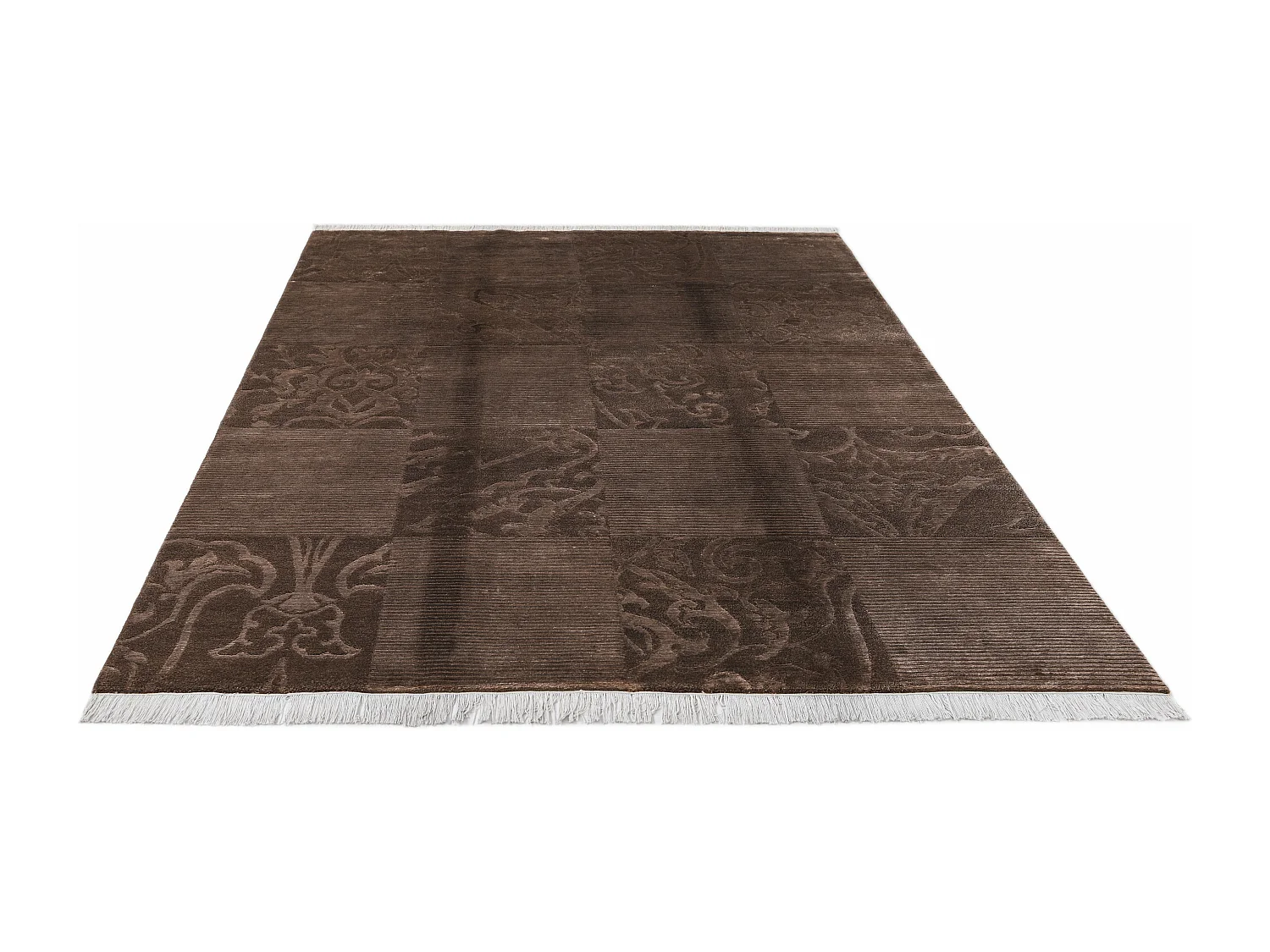 Tapis de laine 173x246 brun Darya