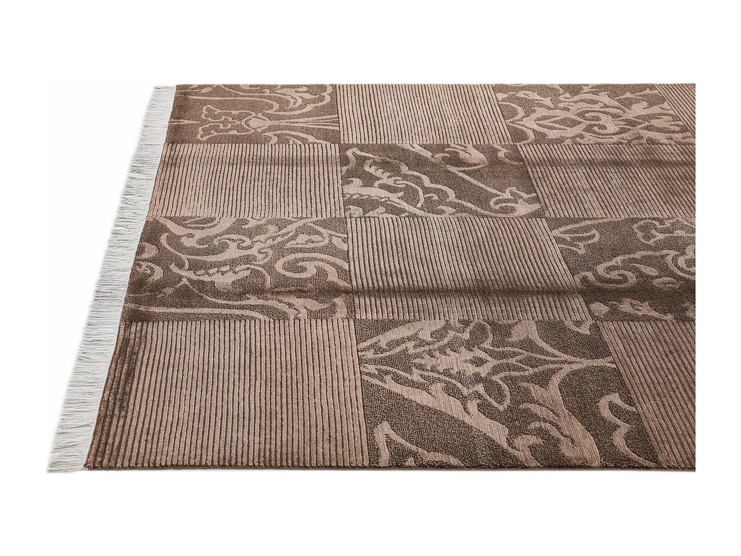 Tapis de laine 173x246 brun Darya