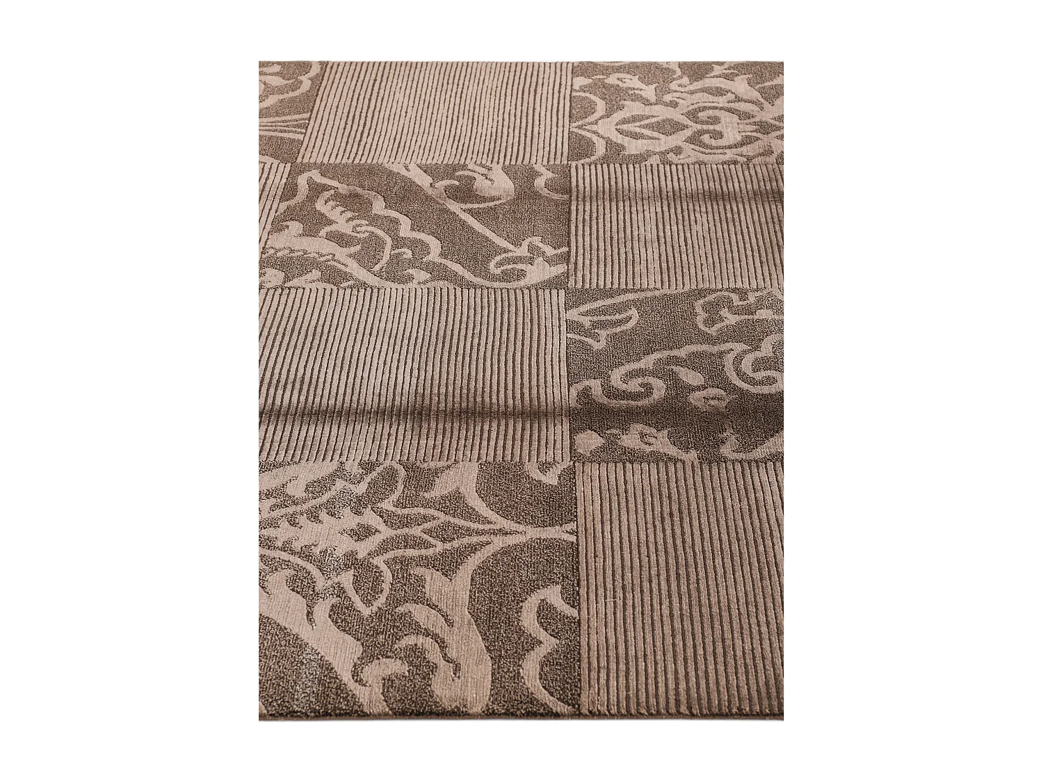 Tapis de laine 173x246 brun Darya