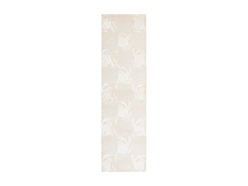 Läufer-Wollteppich 81x302 Beige Darya