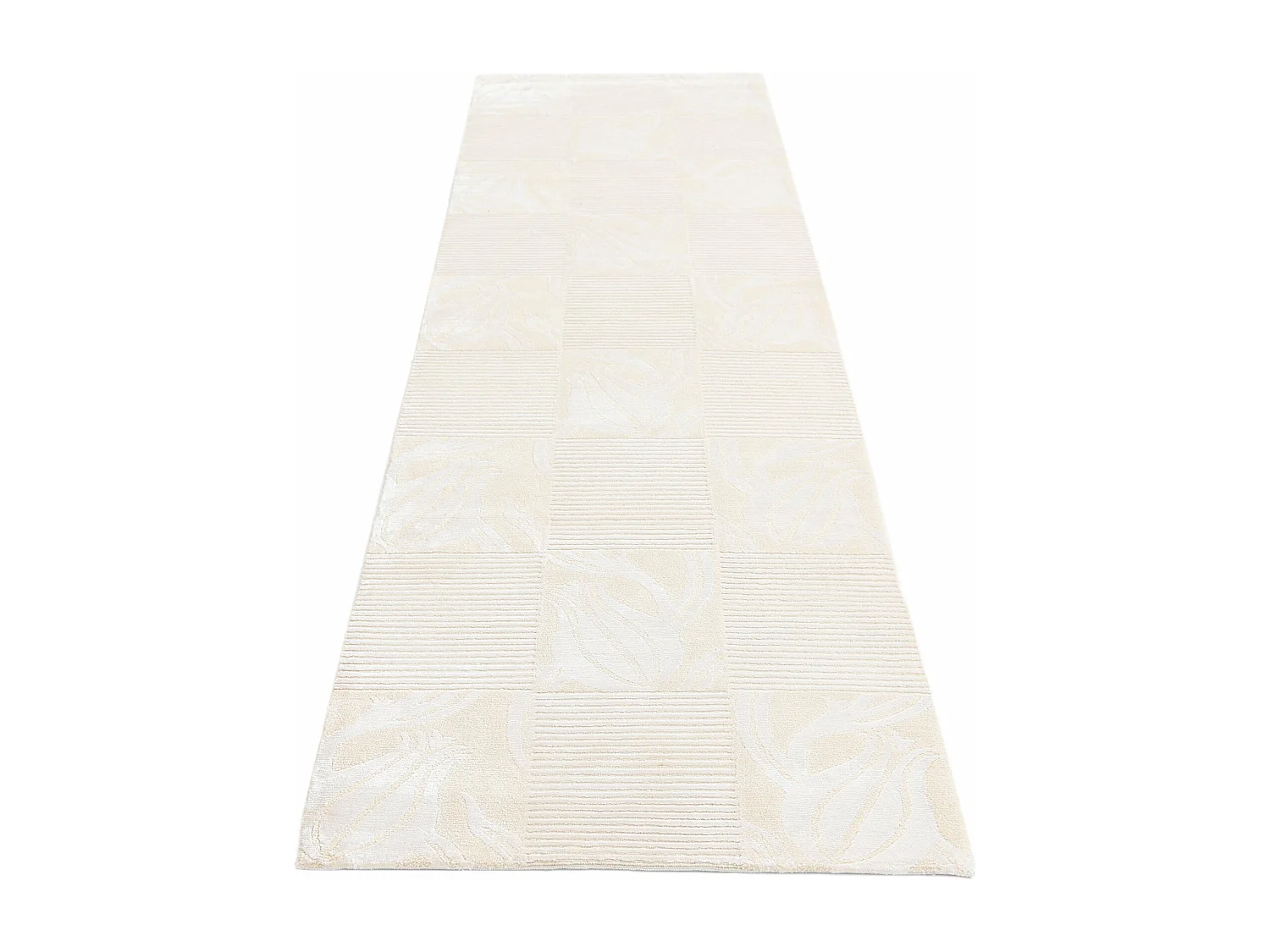 Tapis de couloir en laine 81x302 beige Darya