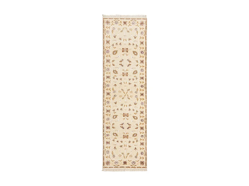 Läufer-Wollteppich 79x287 Beige Darya