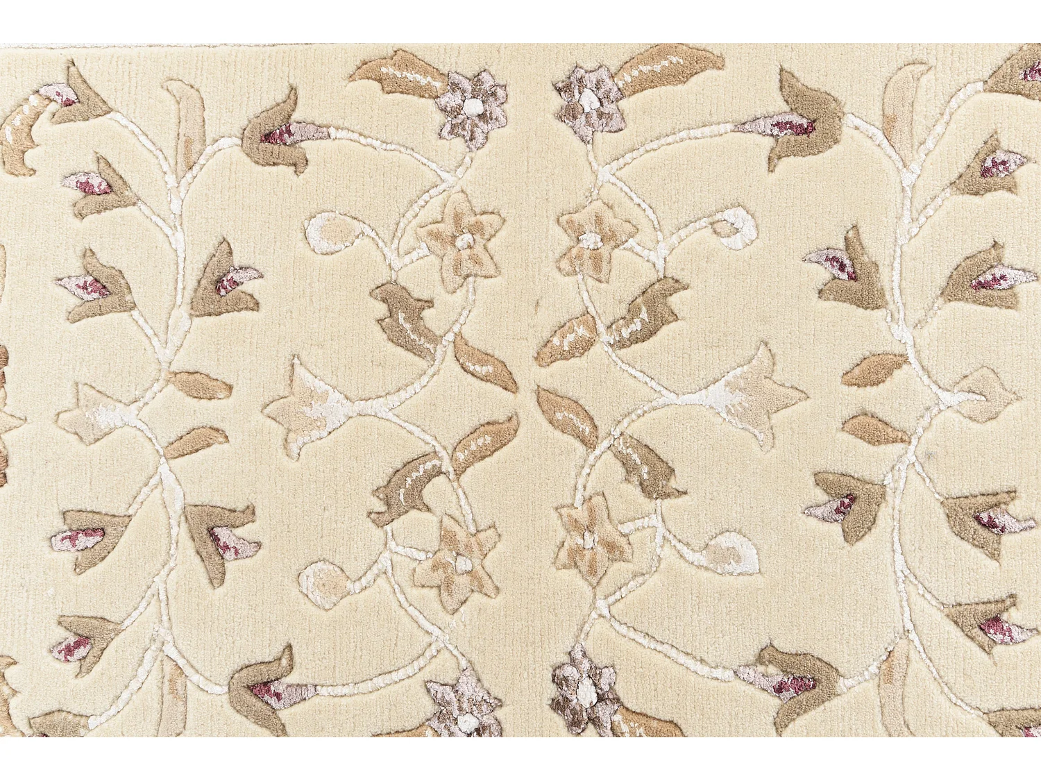 Läufer-Wollteppich 79x287 Beige Darya