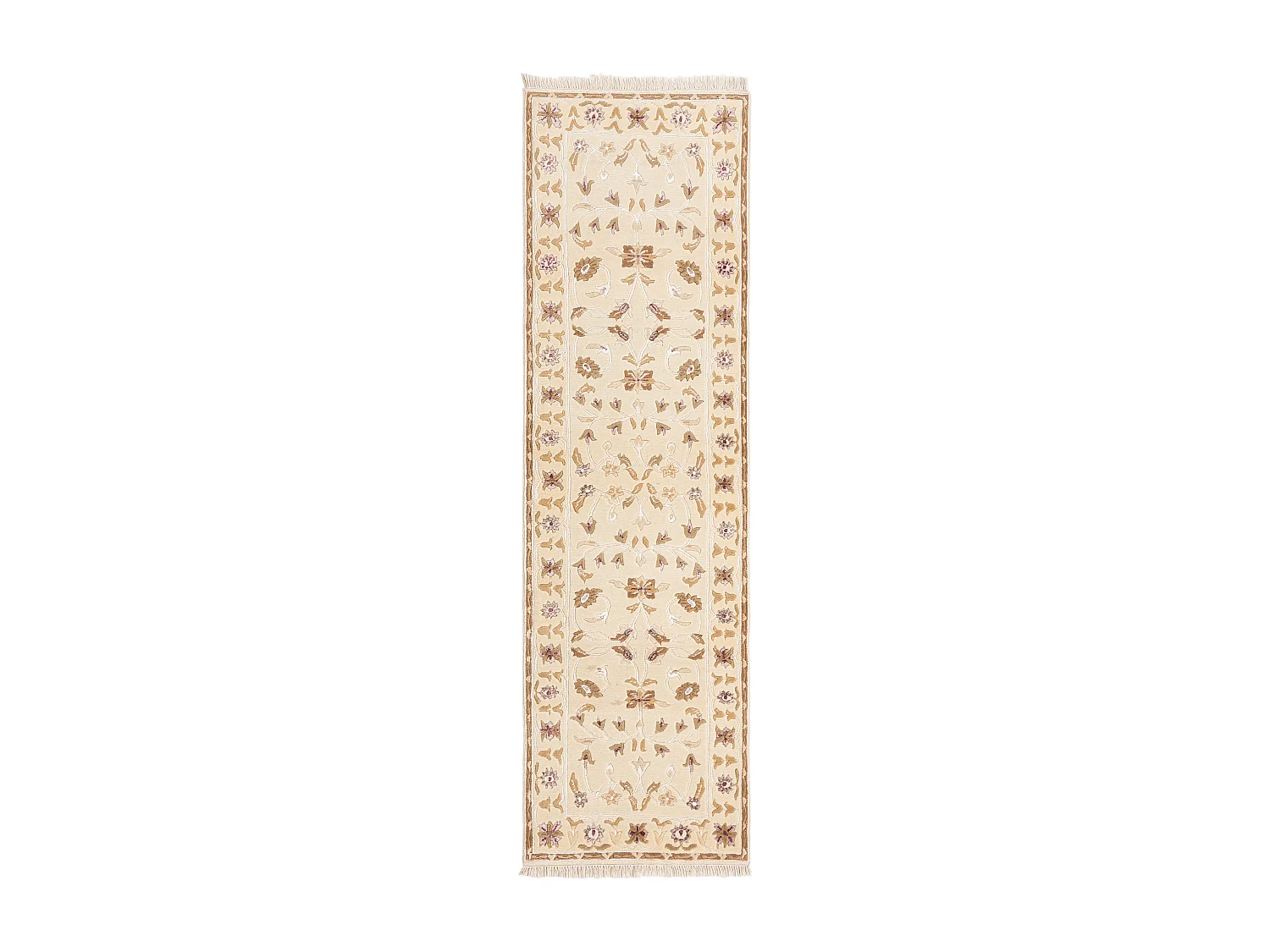 Läufer-Wollteppich 79x287 Beige Darya
