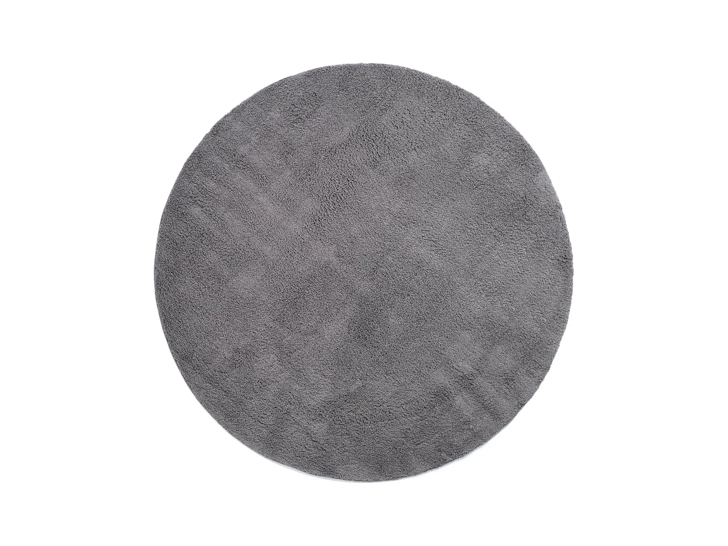 Tapis shaggy 185x185 gris Luzern