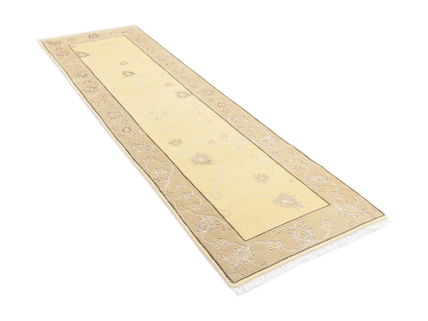Tapis de couloir en laine 79x292 brun Darya