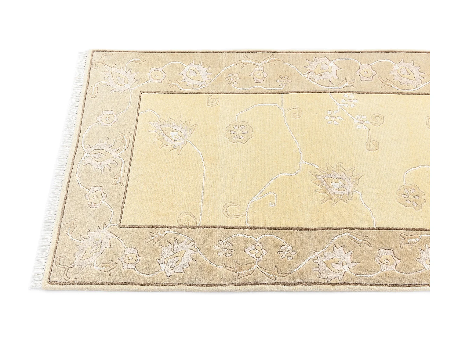 Tapis de couloir en laine 79x292 brun Darya