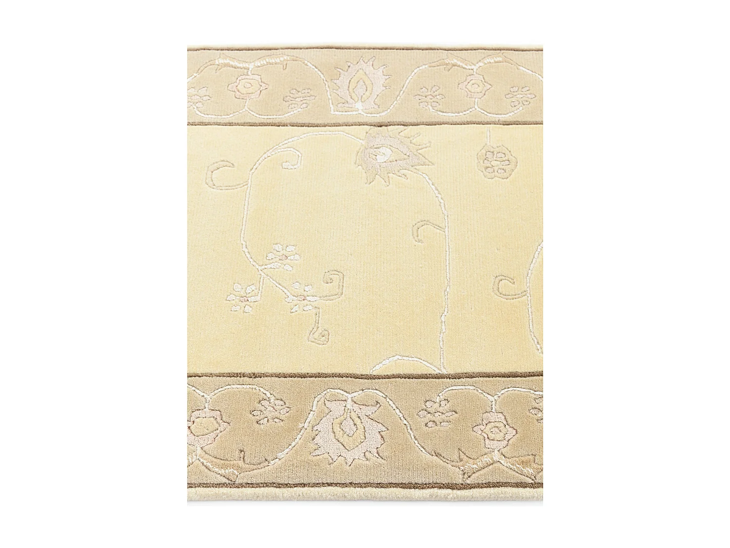 Tapis de couloir en laine 79x292 brun Darya