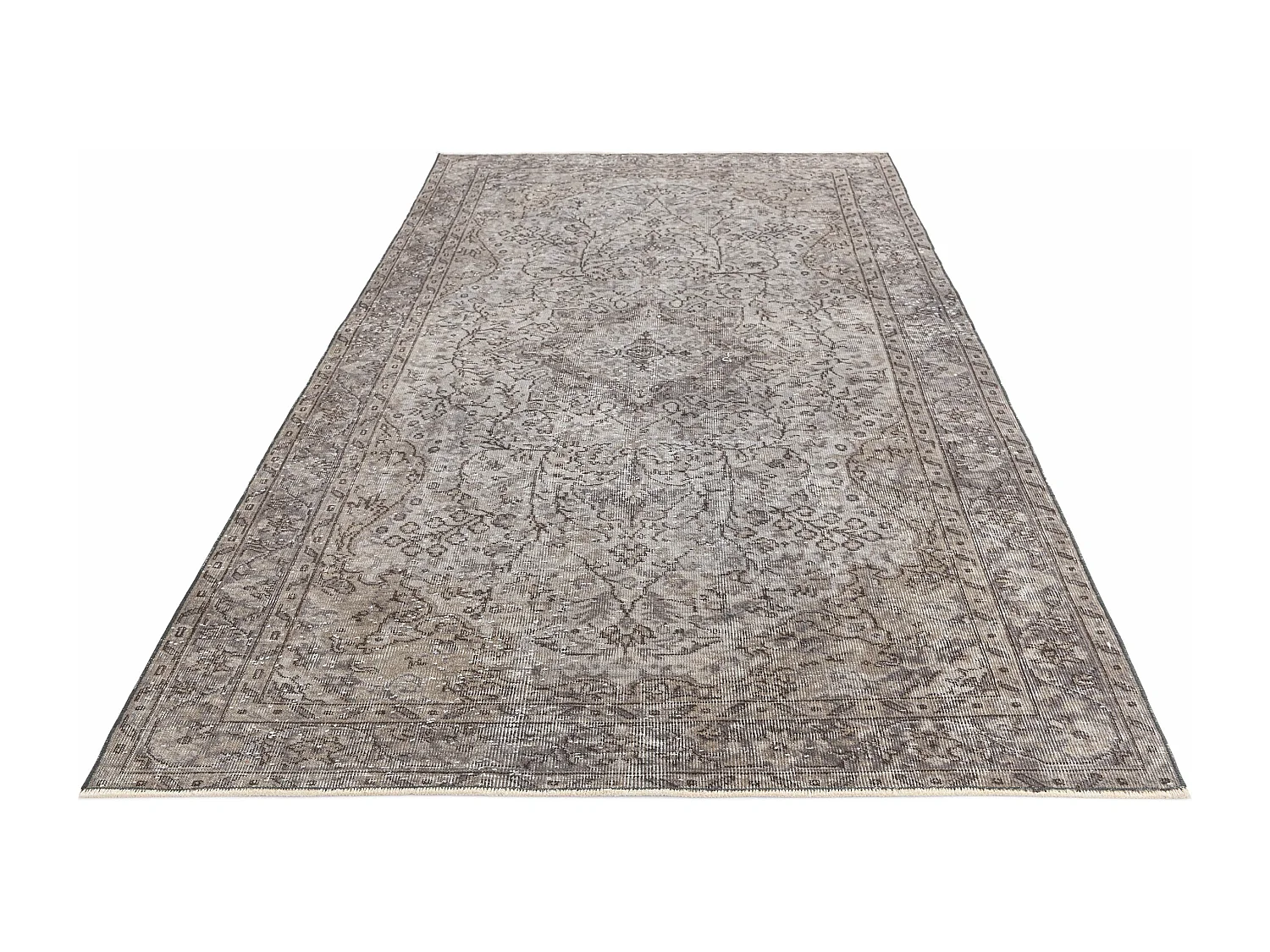 Tapis de laine 155x262 gris Ultra Vintage