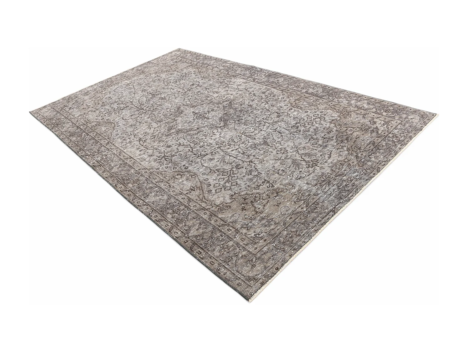 Tapis de laine 155x262 gris Ultra Vintage