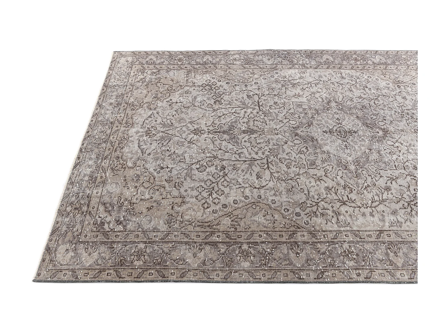 Tapis de laine 155x262 gris Ultra Vintage