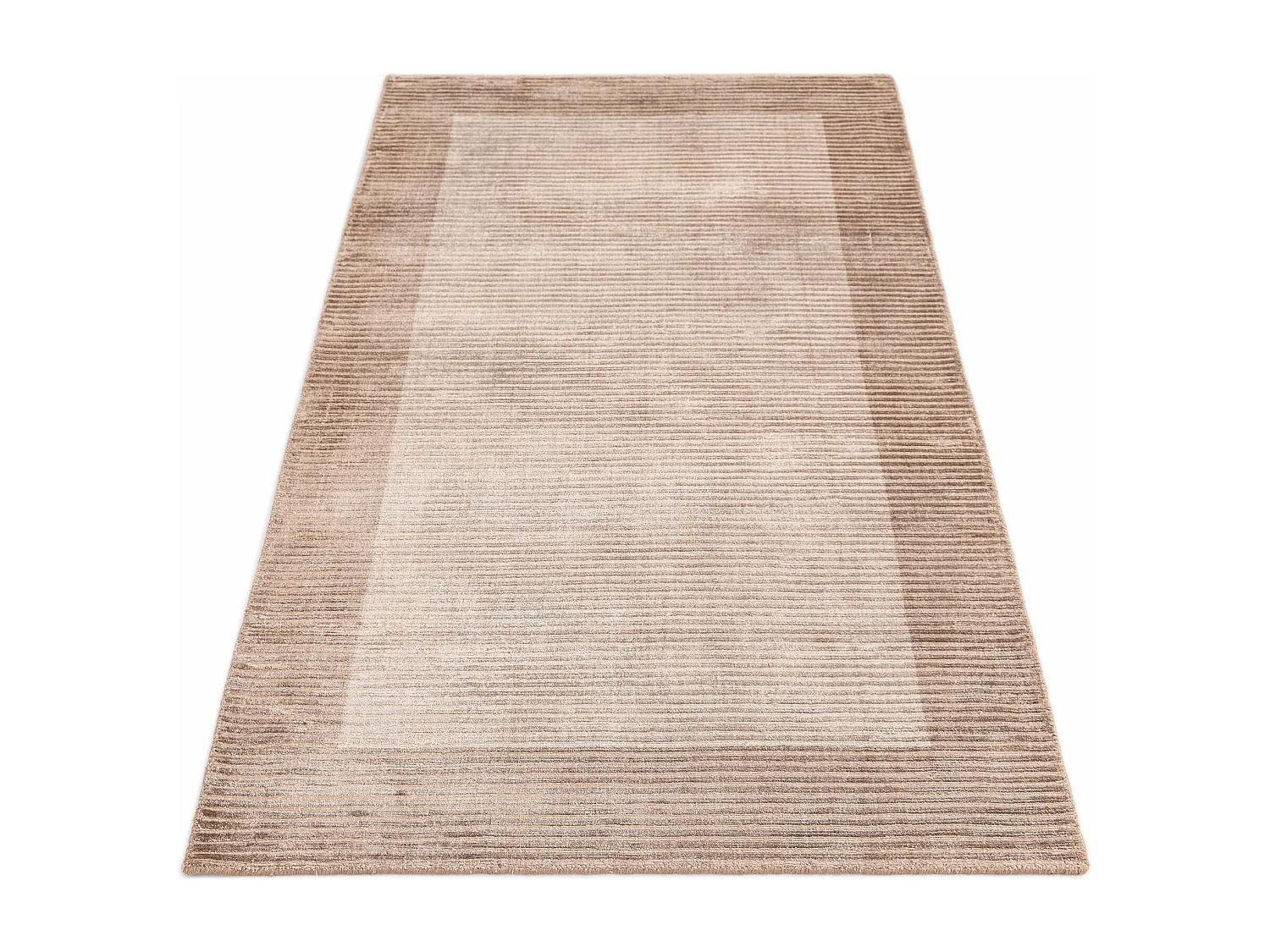 Wollteppich 79x147 Braun Darya