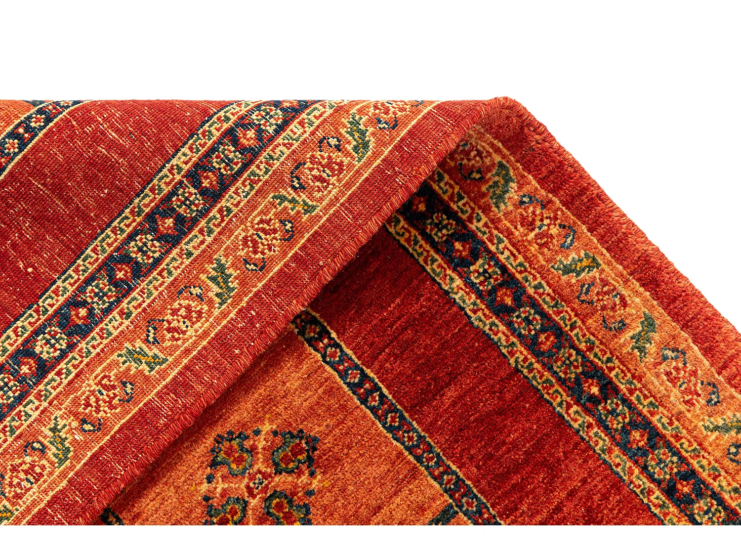 Tapis de laine 111x159 orange Kashkuli