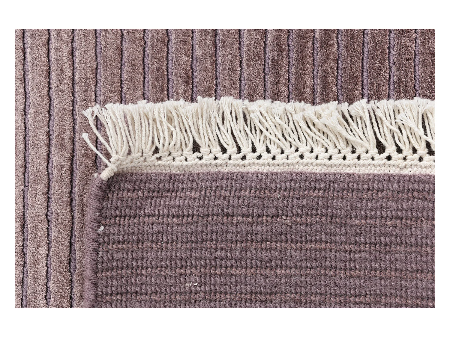 Tapis de couloir en laine 79x399 Violet Darya