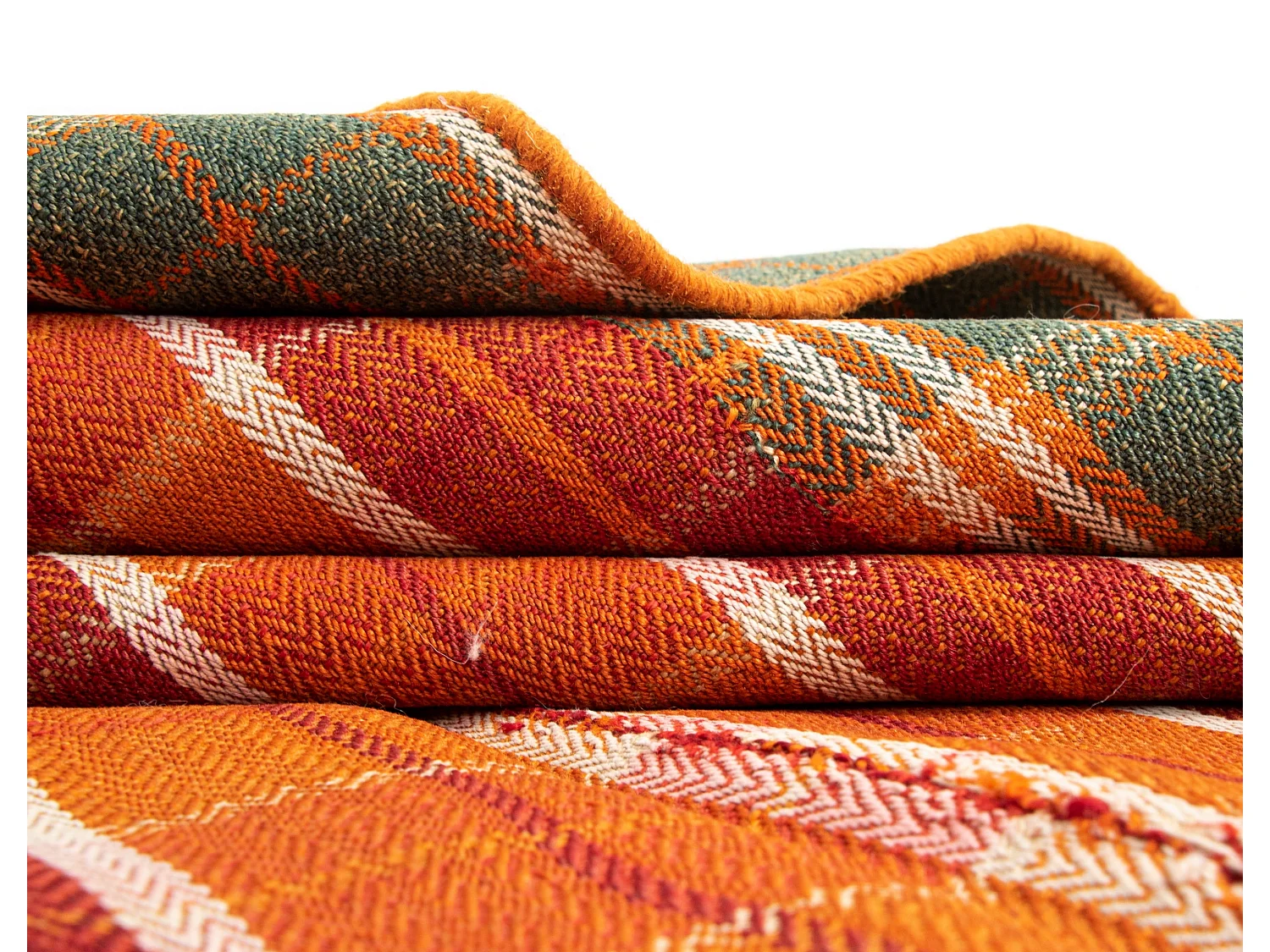 Tappeto in lana 136x192 arancia Jajim