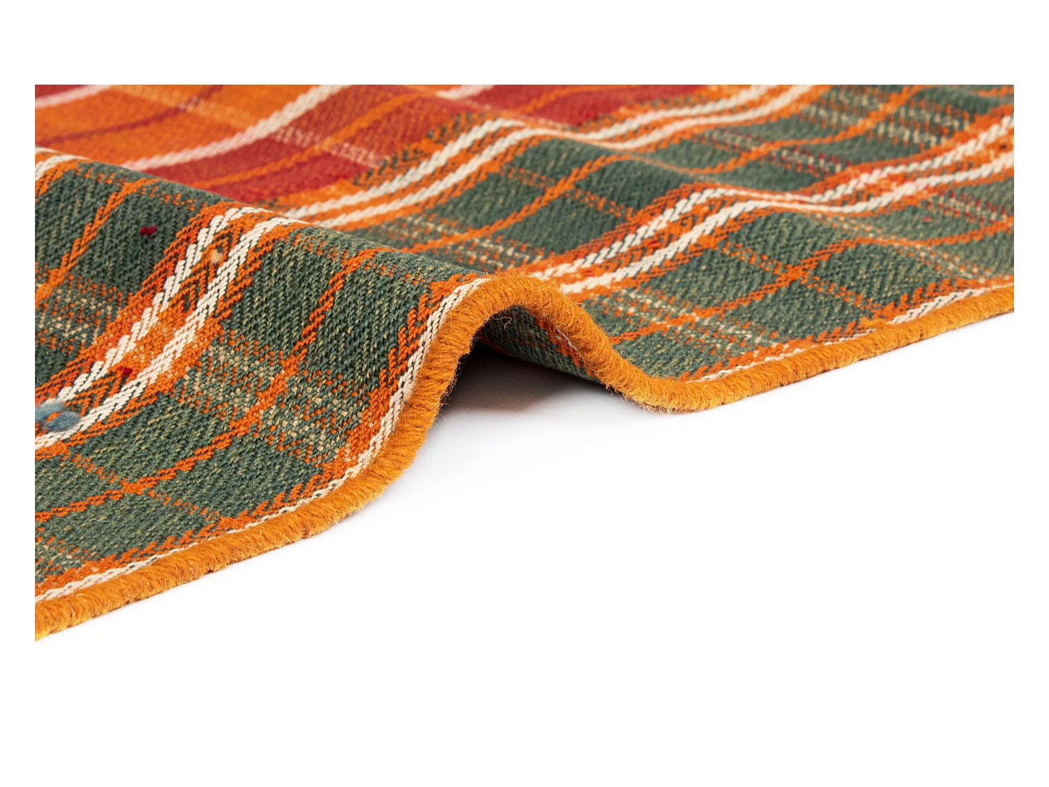 Wollteppich 136x192 Orange Jajim