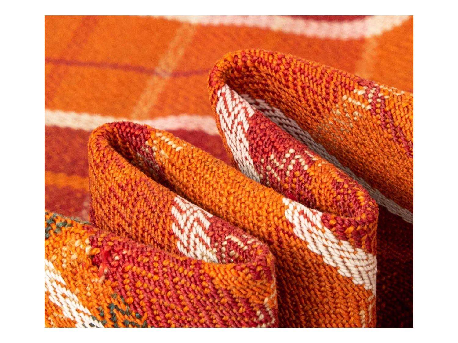 Wollteppich 136x192 Orange Jajim