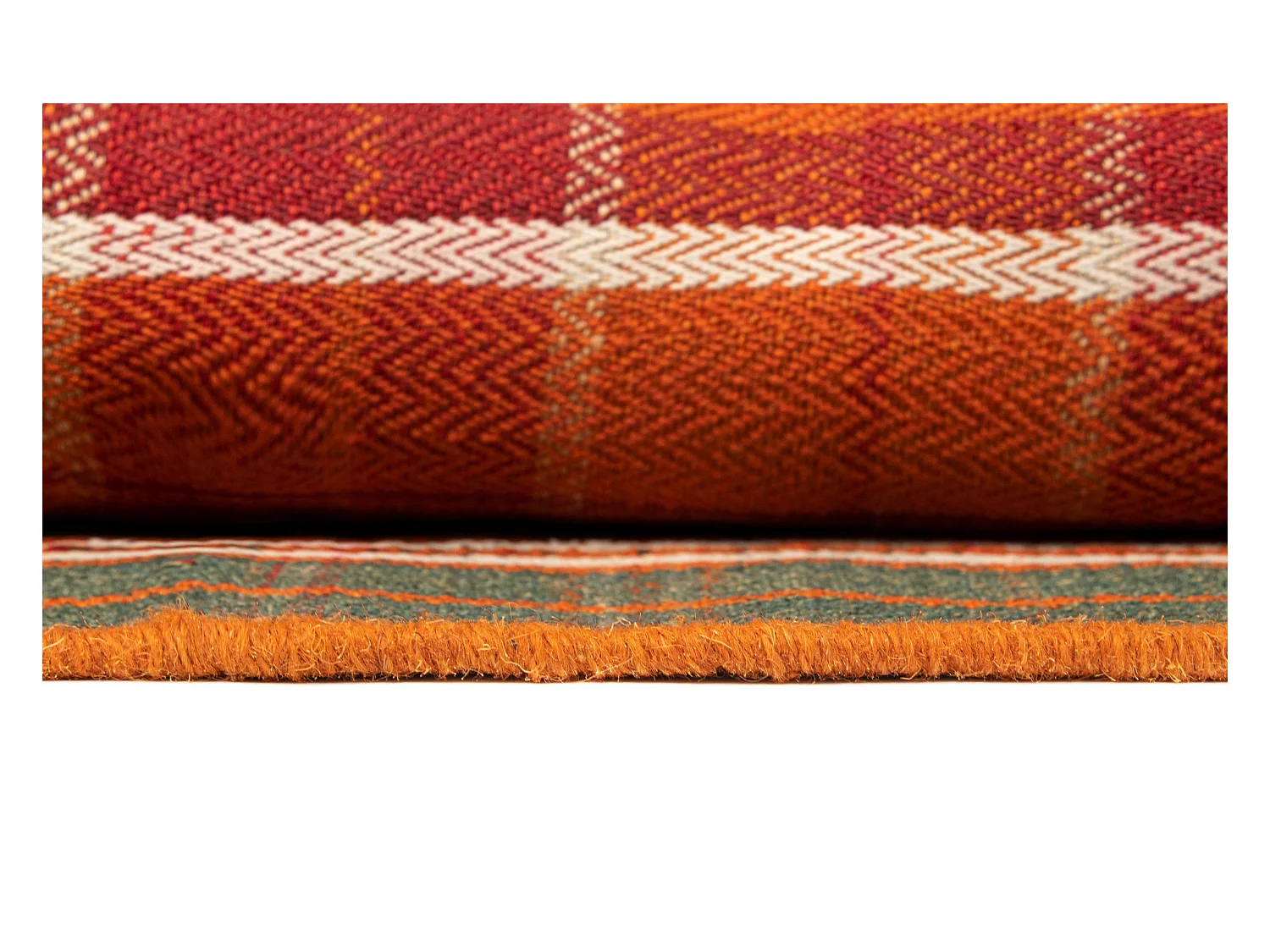 Wollteppich 136x192 Orange Jajim