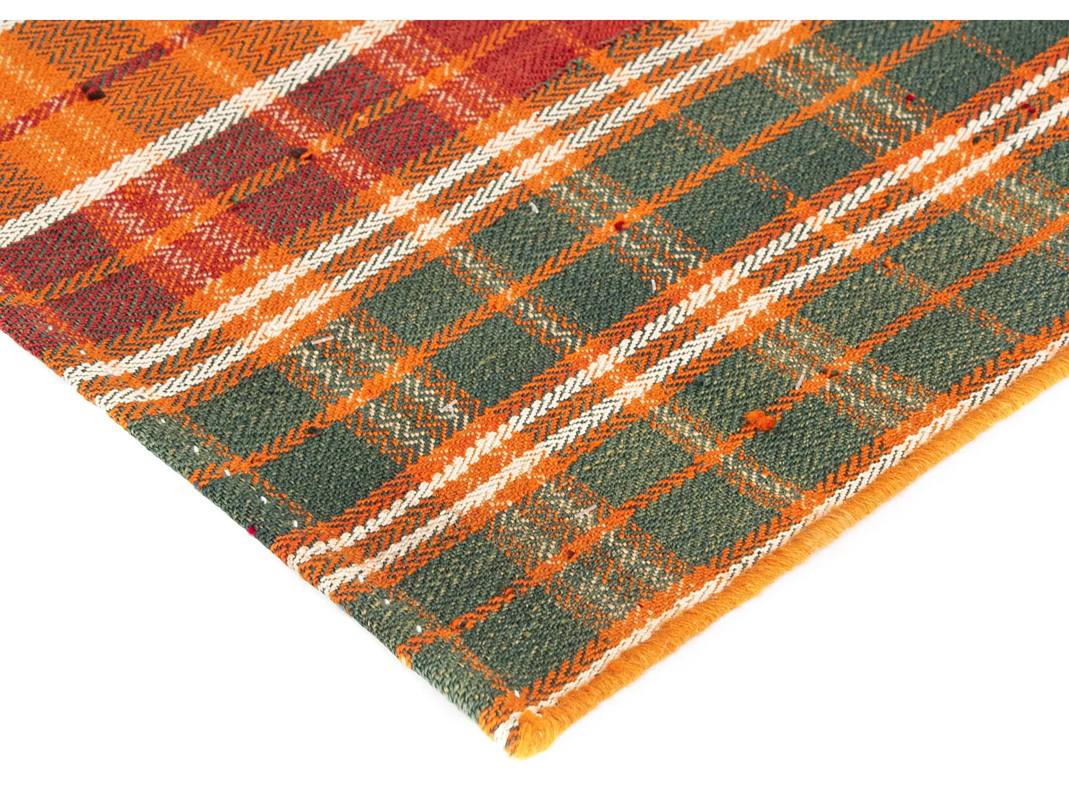 Tapis de laine 136x192 orange Jajim