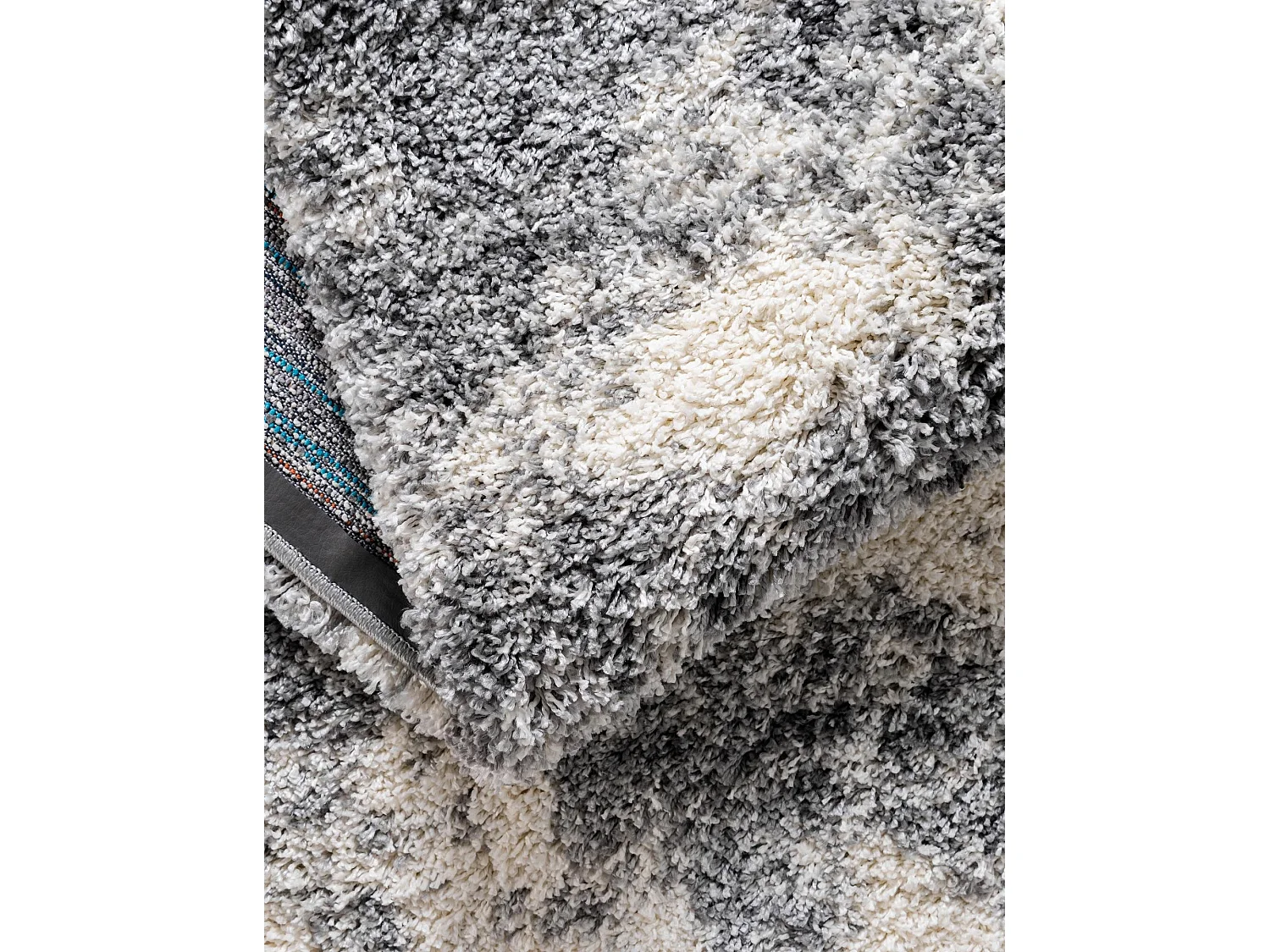 Tapis shaggy 160x245 beige - gris pierre Lachen Haze