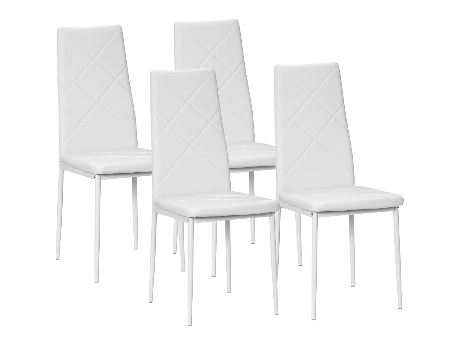 Sillas de comedor blanco 41x50x97 cm HOMCOM