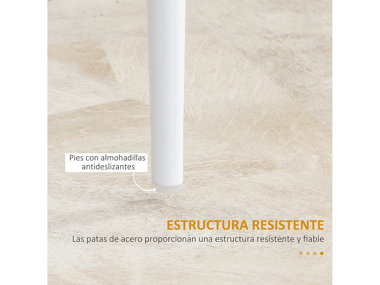 Sillas de comedor blanco 41x50x97 cm HOMCOM