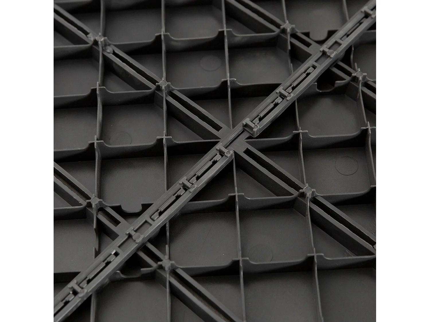 Baldosas cuadradas negro 30x30x2 cm Outsunny