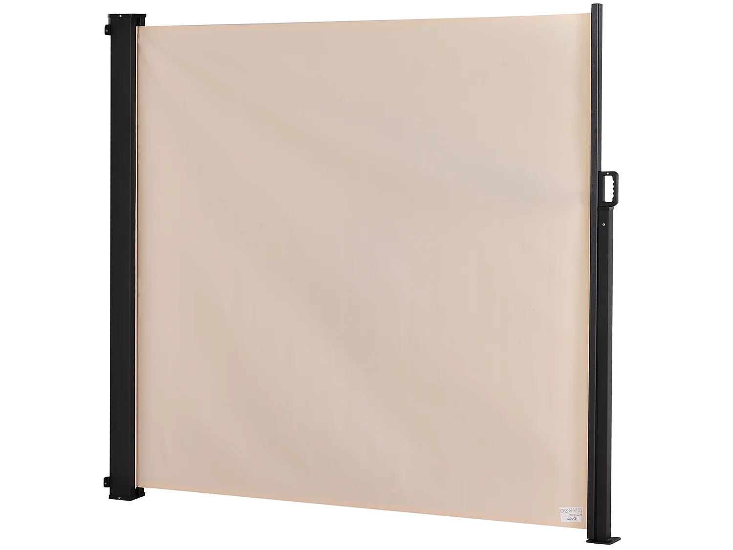 Toldo lateral beige 350x180x0.01cm Outsunny